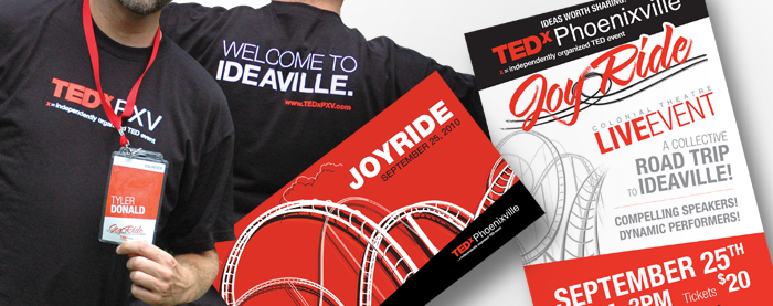 TEDx Phoenixville Collateral & Apparel
