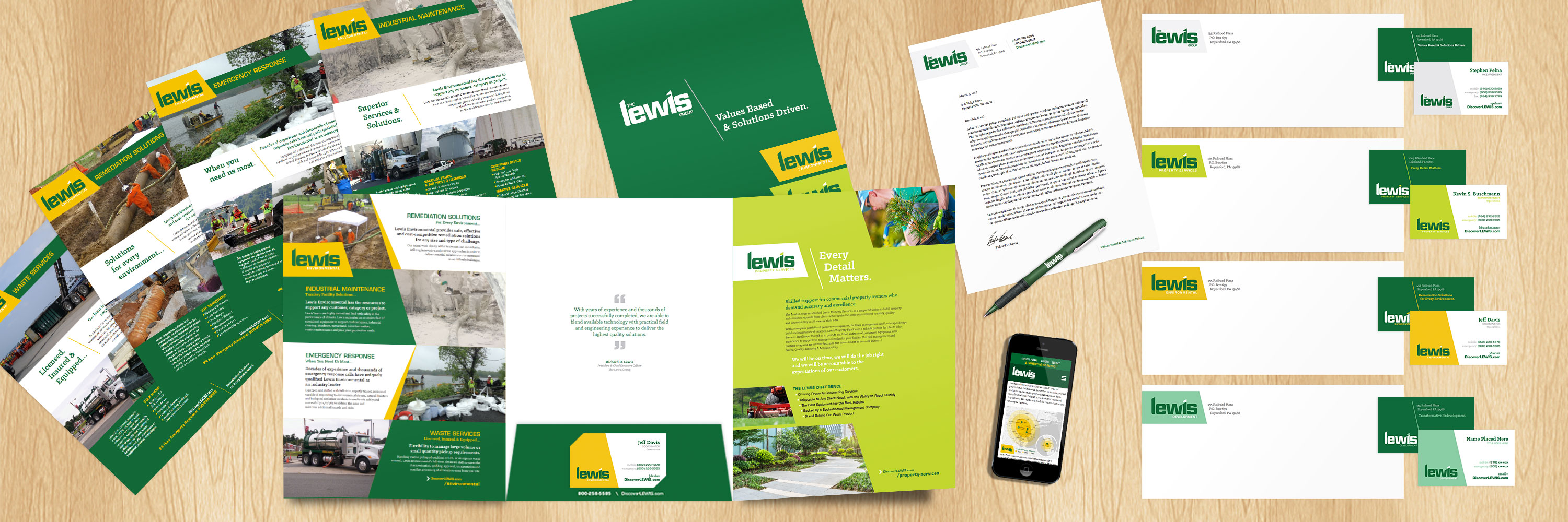 Lewis Group Corporate Collateral and Stationery System