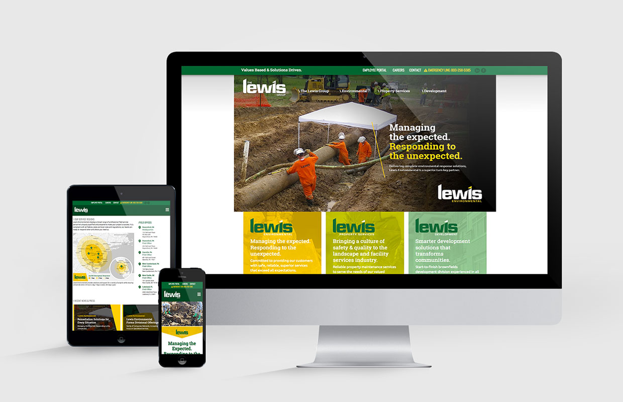 Lewis Group Website Design and Development