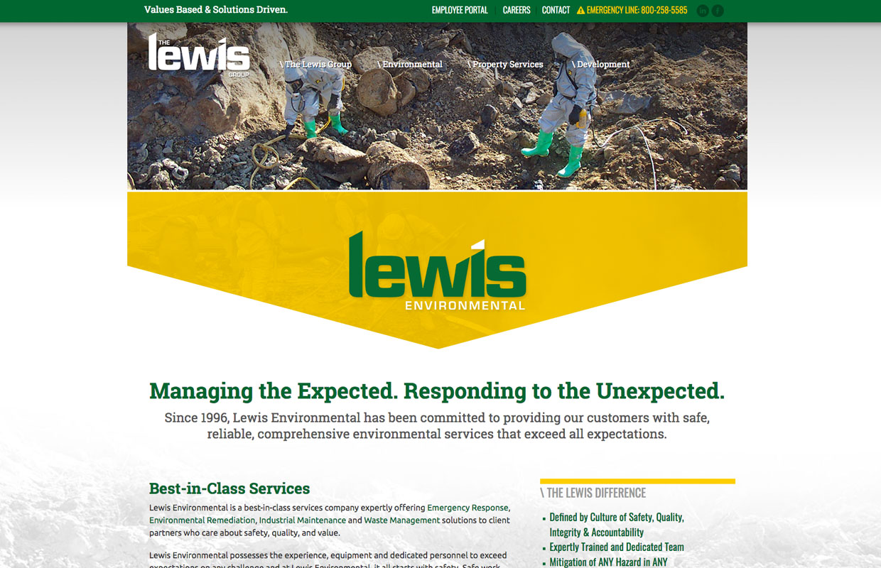 Lewis Group Multi Divisional Company Website