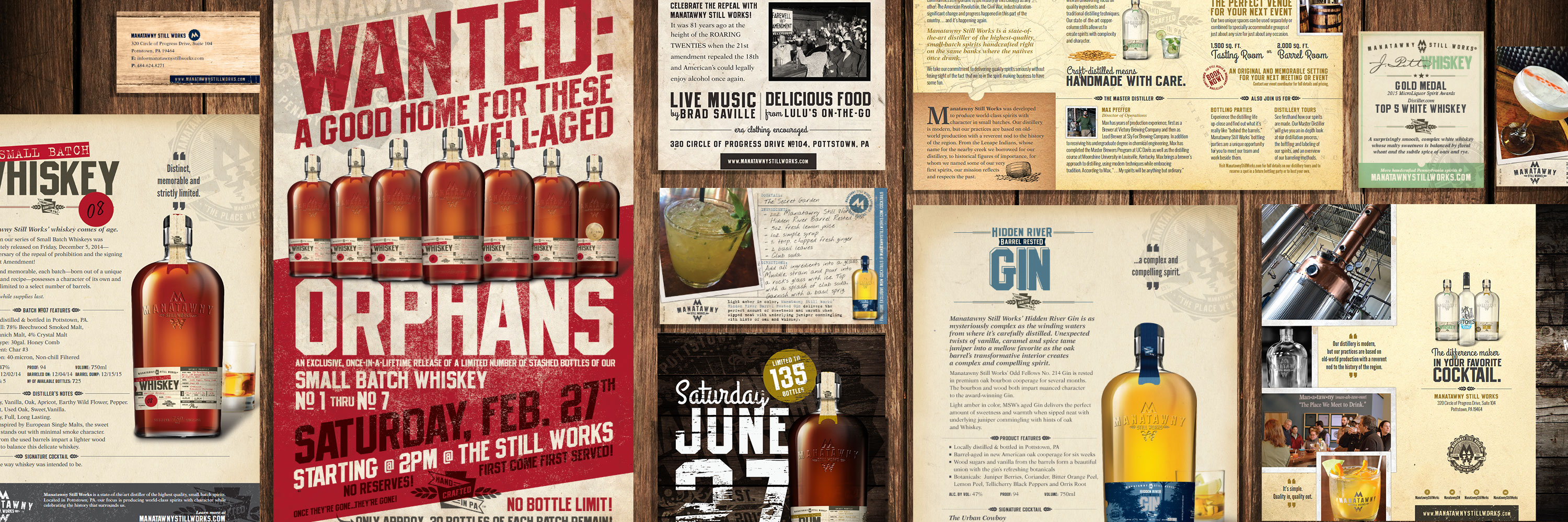 Craft Distillery Promotional and Sales Materials
