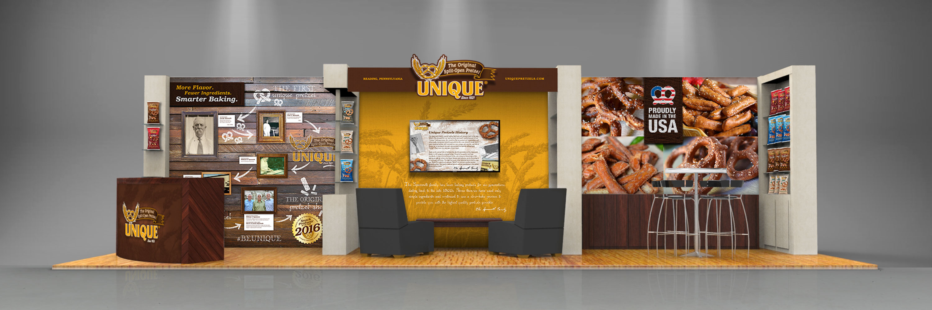 Snack Food Manufacturer Trade Show Booth Design Branding