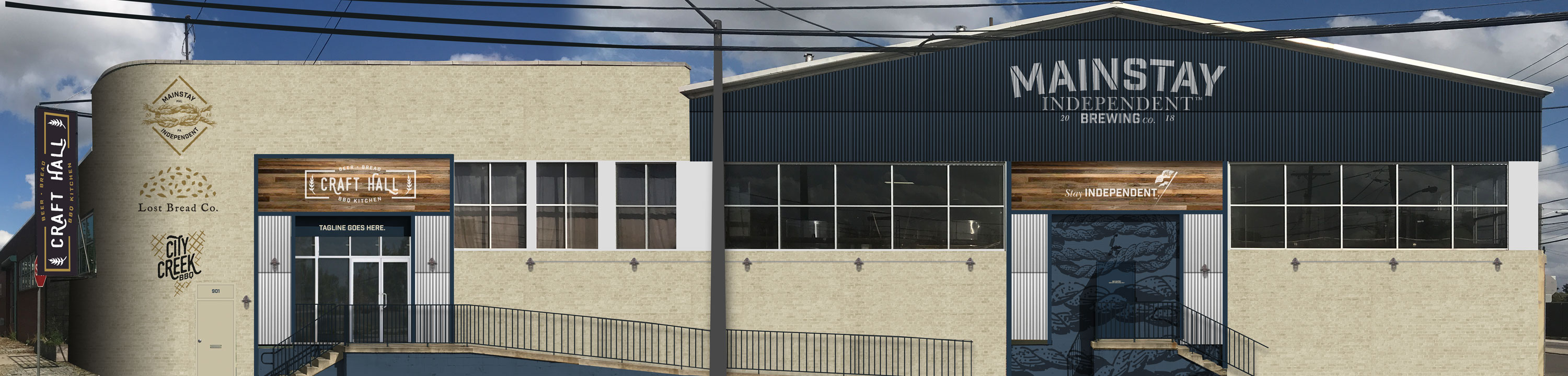 Mainstay Independent Brewing Company Exterior Design