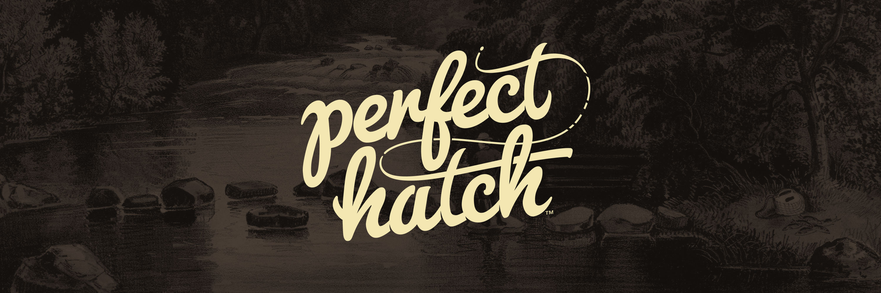 Perfect Hatch Fly Fishing Retail Brand Logo and Identity