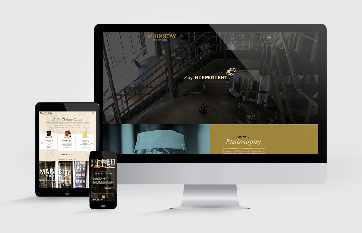 Mainstay Independent Brewery Website Design