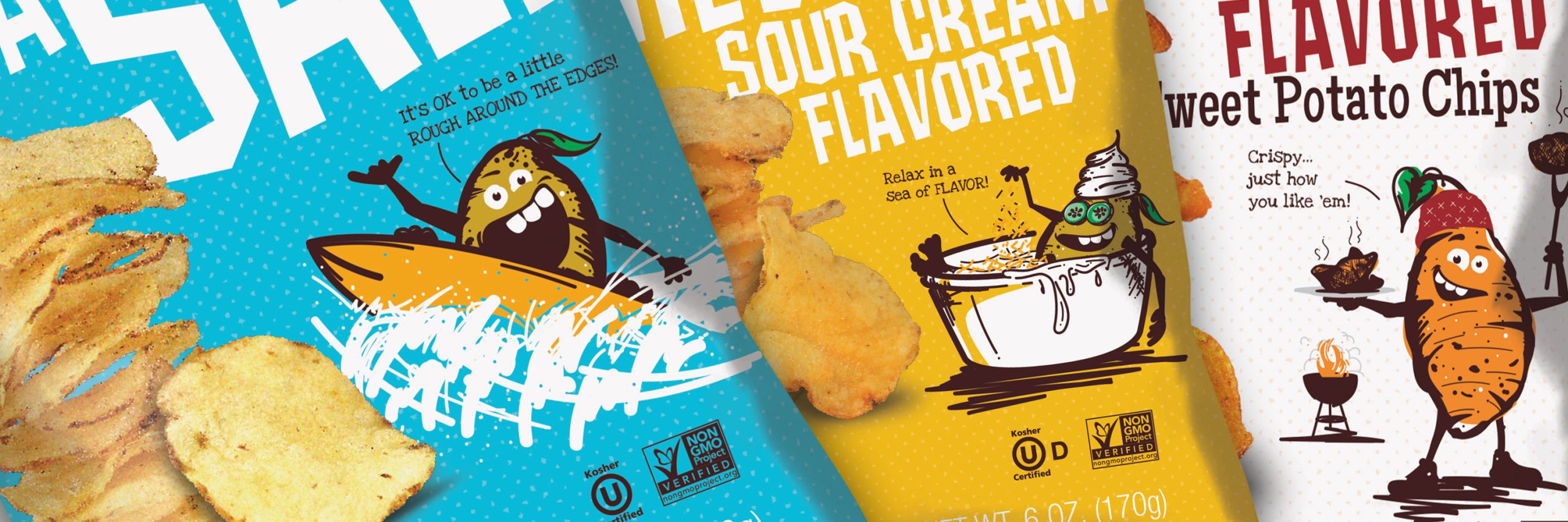 Uglies Kettle Chips Snack Food Package Branding