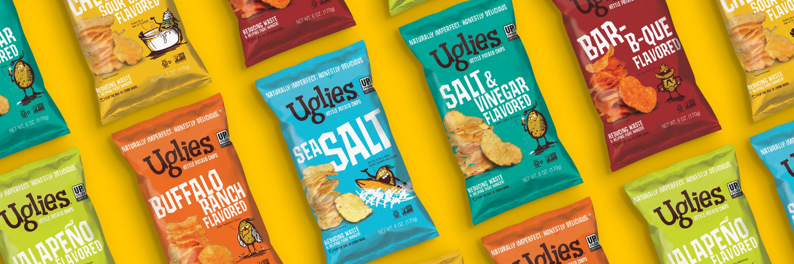 Uglies Kettle Chips Snack Food Package Design