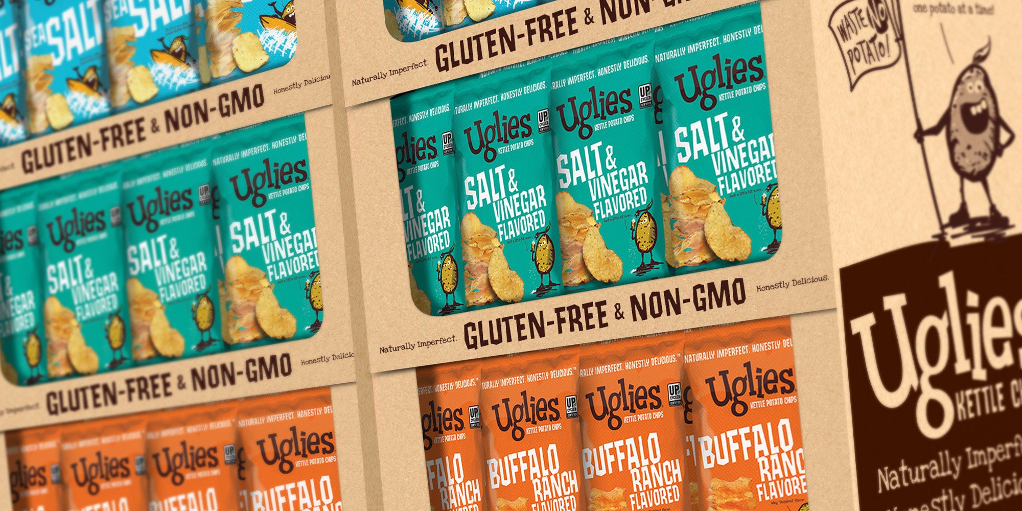 Uglies Kettle Chips Snack Packaging Design and Branding