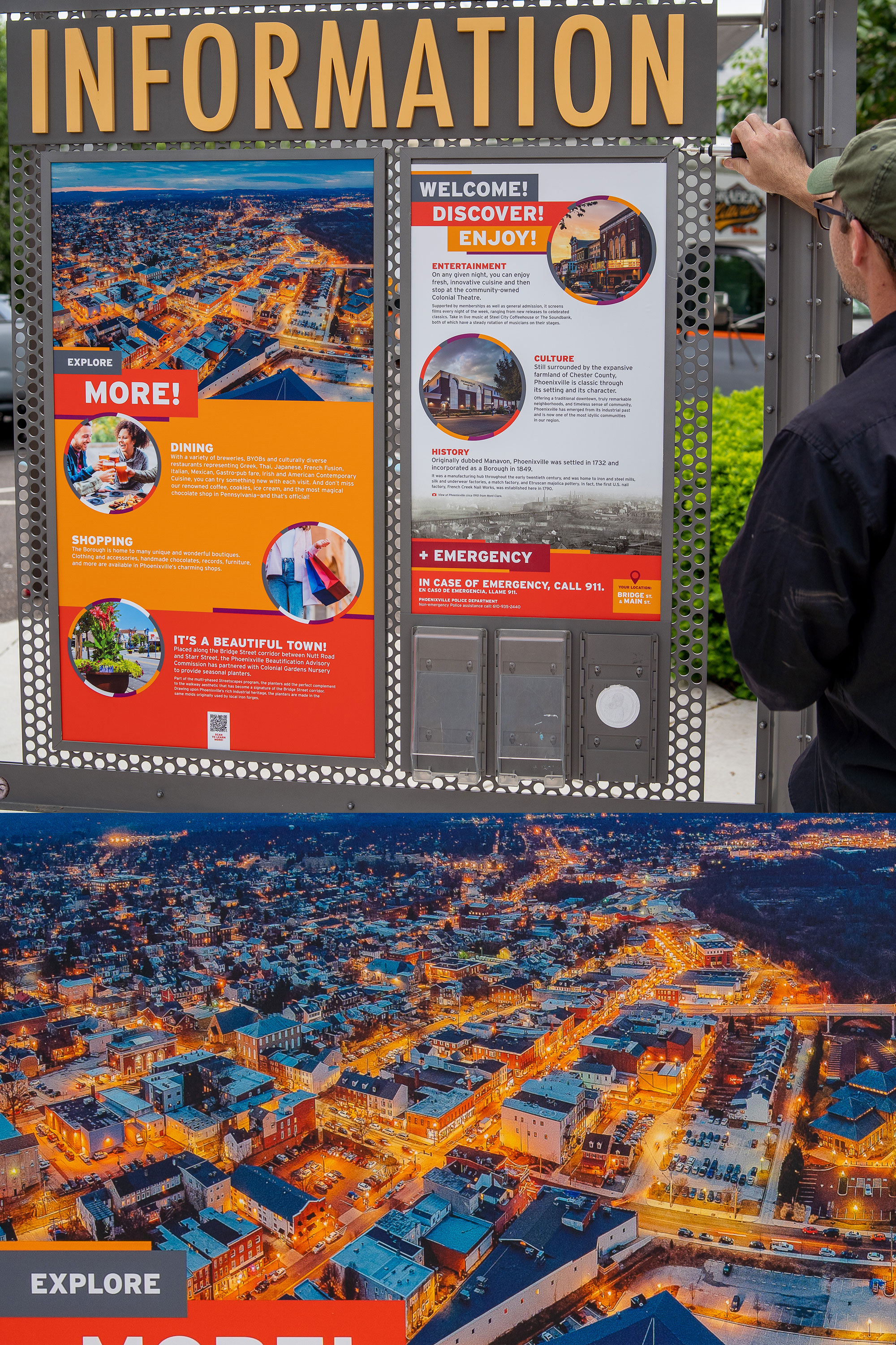 wayfinding kiosk branding and design