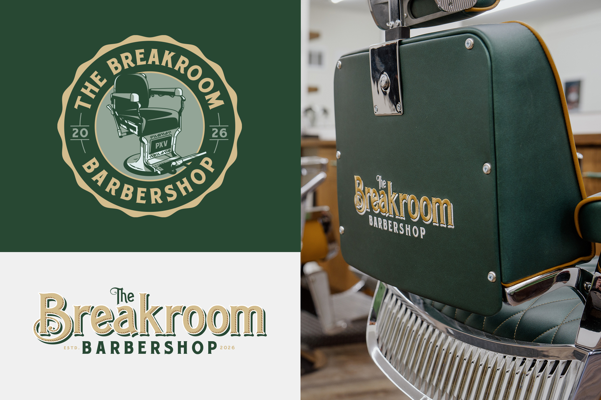 The Breakroom Barbershop Phoenixville, PA Branding