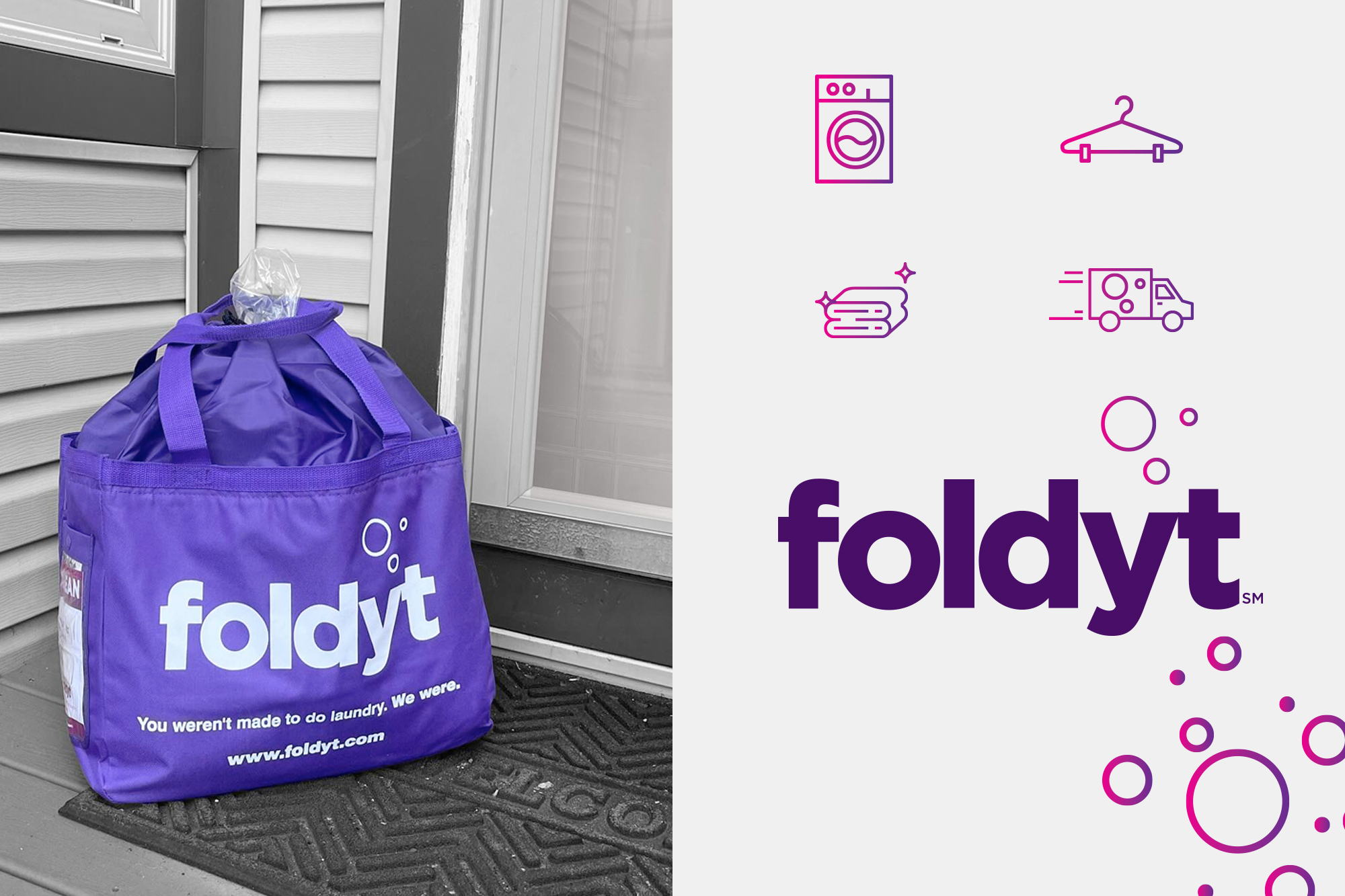 Foldyt Mobile Laundry Branding