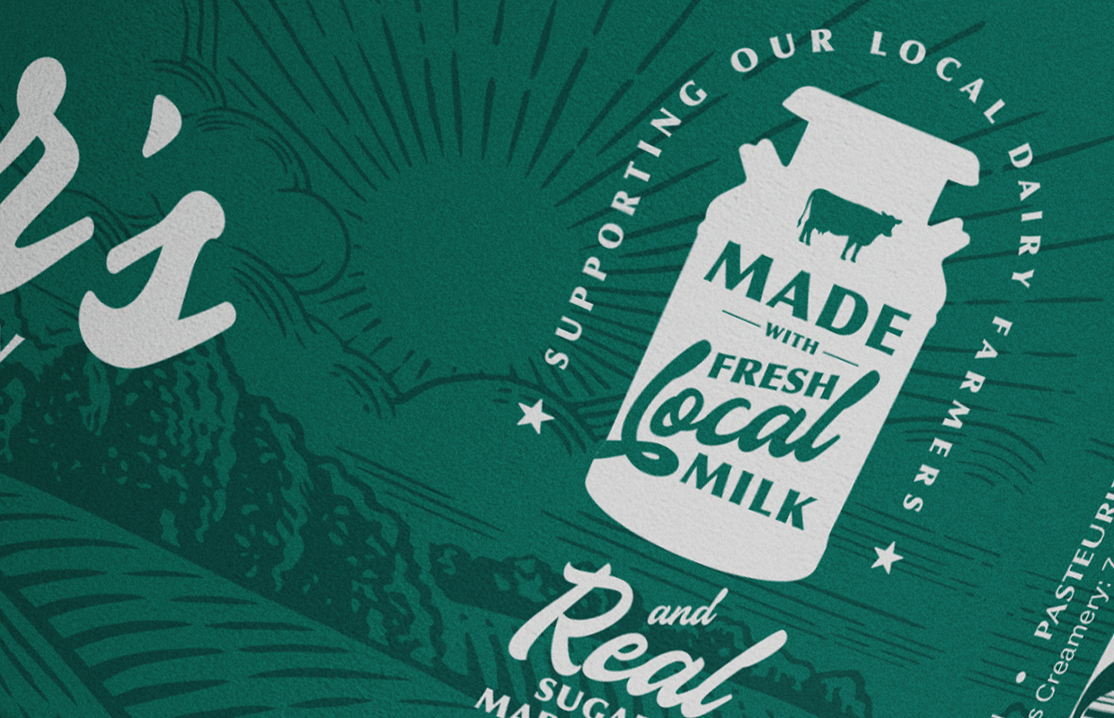 Heisler's Creamery Craft Ice Cream Packaging