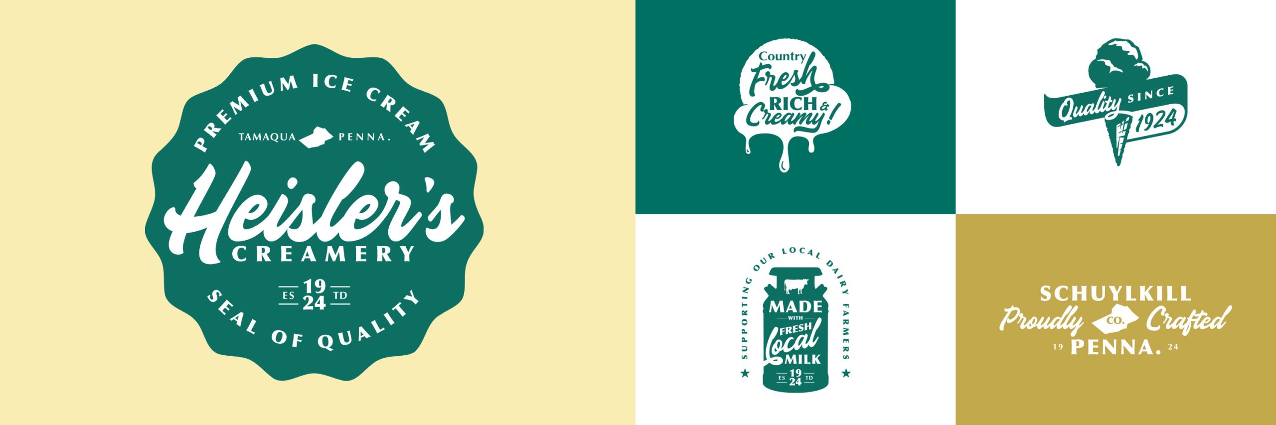 Heisler's Creamery and Ice Cream Branding, Tamaqua, PA