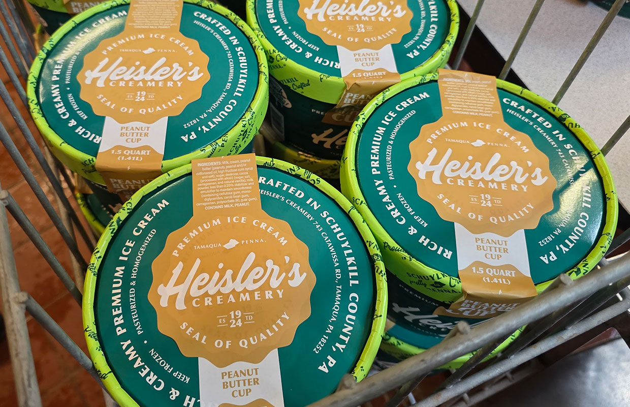 Heisler's Creamery Retail Product Packaging Design
